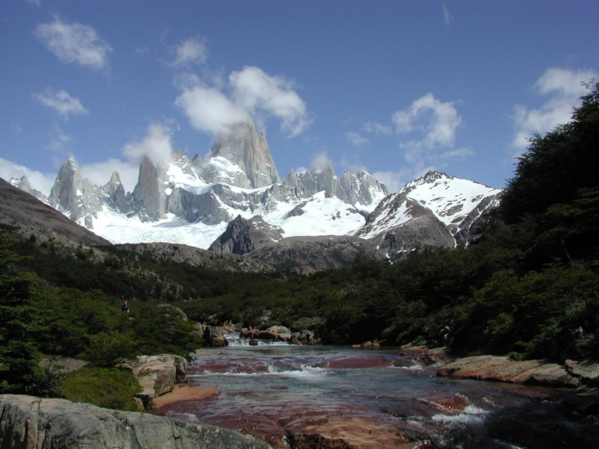 Das berhmte 'Fitz Roy'-Massiv im nrdlichen Teil des Nationalparks 'Los Glaciares' in Patagonien, Argentinien.